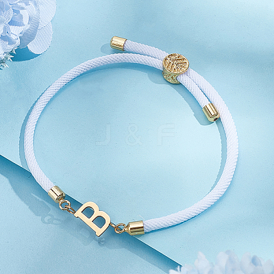 1pc Adjustable Nylon Cord Slider Bracelets for Women BJEW-LP0001-33B-G-1