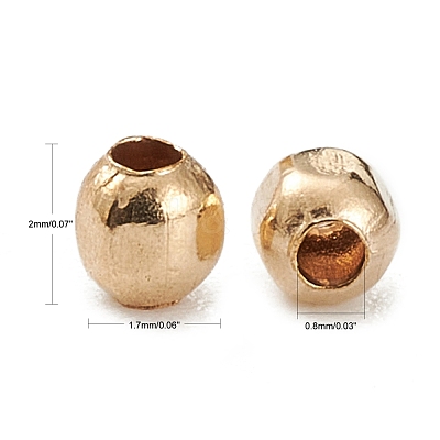 Yellow Gold Filled Beads KK-L183-035D-1