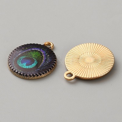 Printed Alloy Enamel Pendants FIND-WH0148-418A-1-1