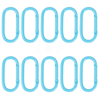 10Pcs Alloy Spring Gate Rings FIND-TA0009-25A-1
