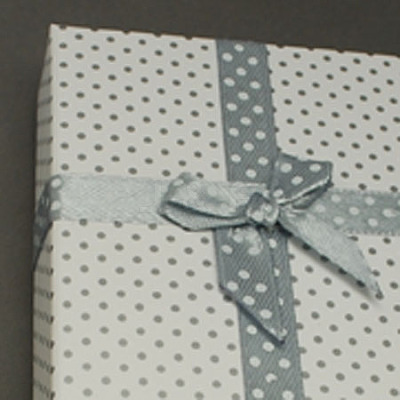 Jewelry Cardboard Boxes with Bowknot and Sponge Inside LS-CBOX-R022-9-1