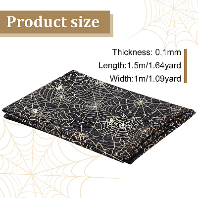 Halloween Spider Web Fabric DIY-WH0410-19B-1