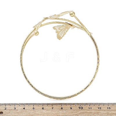 Butterfly Alloy Arm Cuff Bangles for Girl Women LS-AJEW-A063-01I-G-1