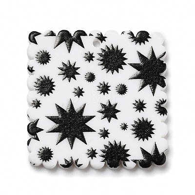 Opaque Acrylic Pendants SACR-P014-12A-1