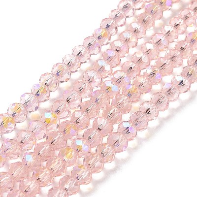 Electroplate Glass Beads Strands LS-EGLA-A034-T4mm-L18-1