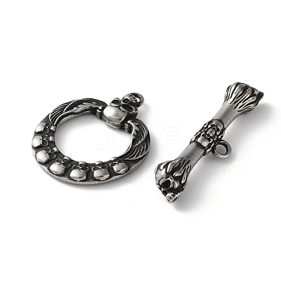 316 Stainless Toggle Clasps STAS-D303-06AS-1
