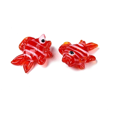 Handmade Lampwork Beads Strands LAMP-N024-35D-1