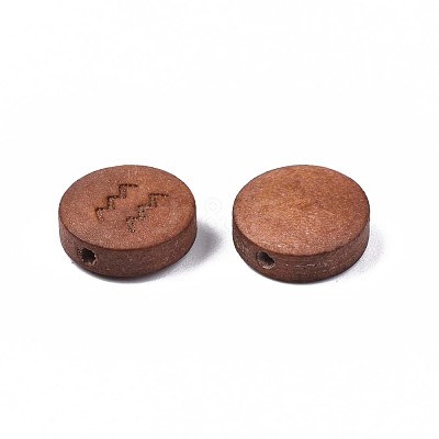 Laser Engraved Wood Beads WOOD-S053-53B-1