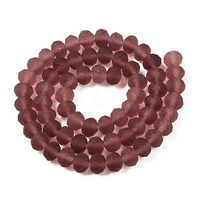 Transparent Glass Beads Strands EGLA-A044-T8mm-MD13-1