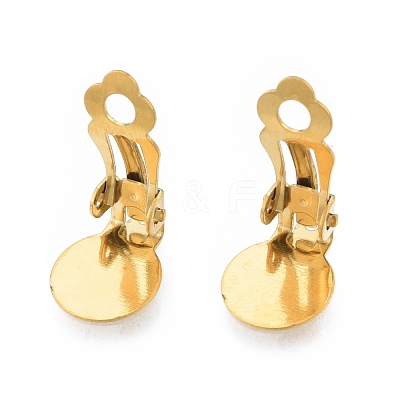 304 Stainless Steel Clip-on Earring Findings STAS-N092-168G-1