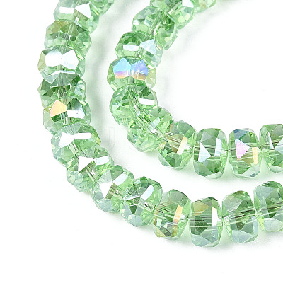 Electroplate Glass Beads Strands EGLA-T021-20H-1