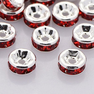 Brass Rhinestone Spacer Beads RB-A014-Z5mm-21S-NF-1