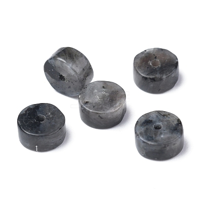 Natural Black Larvikite Beads Strands G-Z006-C31-1