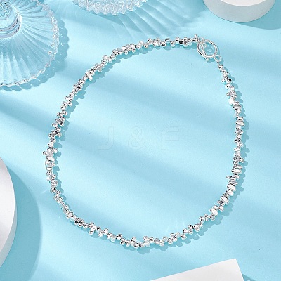 Electroplated Synthetic Non-magnetic Hematite Beads Necklaces NJEW-JN05087-1