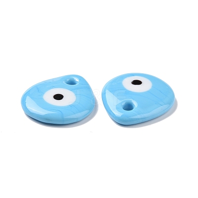 Handmade Lampwork Evil Eye Pendants LAMP-E106-01A-1