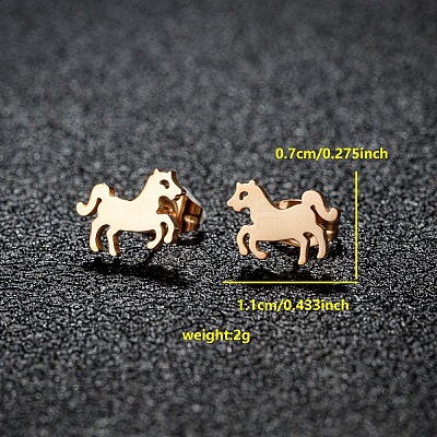 201 Stainless Steel Stud Earrings FS-WGB18B1-19-1