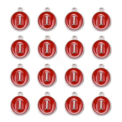 Platinum Plated Alloy Enamel Charms LS-ENAM-S118-03I-P-1