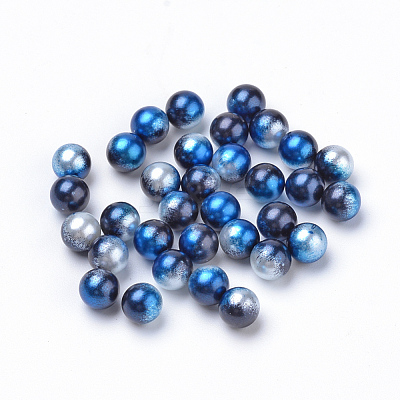 Rainbow Acrylic Imitation Pearl Beads OACR-R065-8mm-A11-1