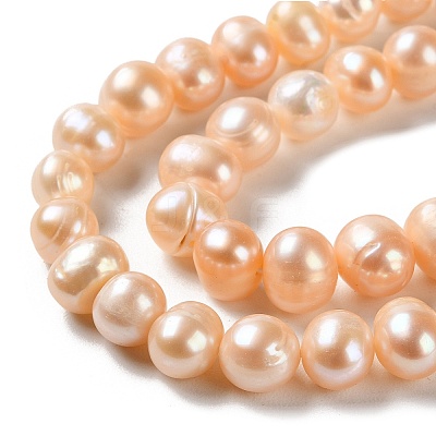 Natural Cultured Freshwater Pearl Beads Strands PEAR-E018-28-1