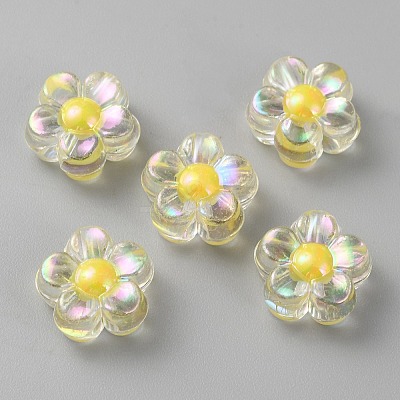 Transparent Acrylic Beads OACR-WH0032-13B-1