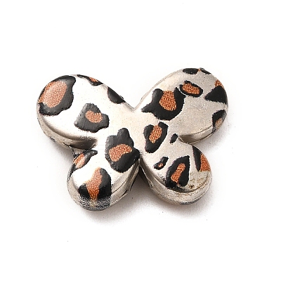 Electroplate & Spay Painted Acrylic Beads OACR-S043-05A-02-1