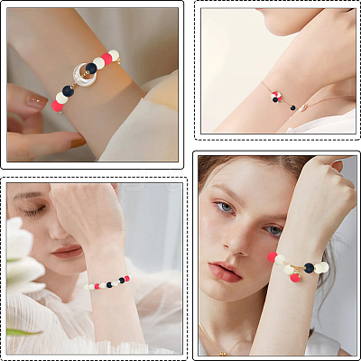 Rubberized Style Imitated Silicone Acrylic Beads MACR-PA0001-06B-05-1