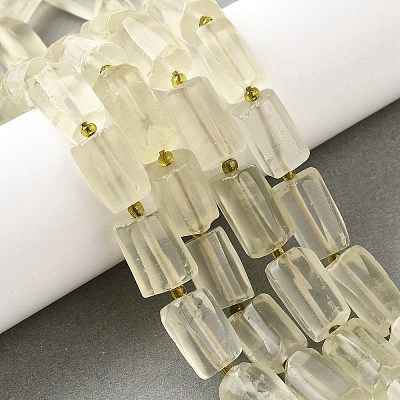 Natural Lemon Quartz(Heated) Beads Strands G-L552R-01-1
