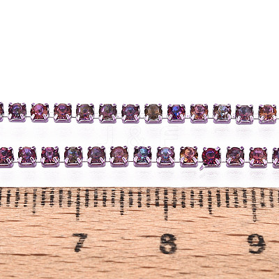 Iron Rhinestone Cup Chains CH-T006-05B-04-01-1