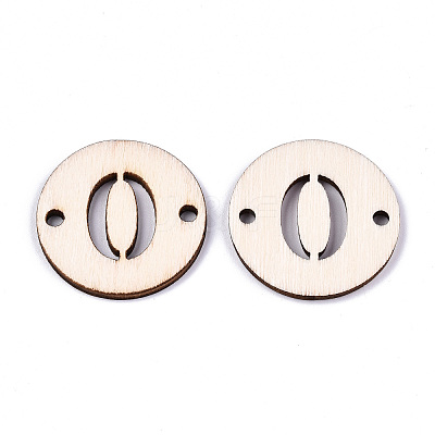 Unfinished Natural Poplar Wood Links Connectors WOOD-S045-138B-0-1