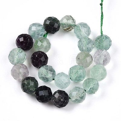 Natural Fluorite Beads Strands G-T140-19B-1