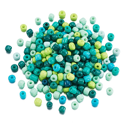 Opaque Glass Round Seed Beads GLAA-TAC0025-07B-02-1