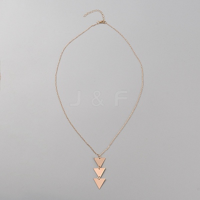 Alloy Pendant Necklace with Cable Chains for Women NJEW-WH0022-02B-KCG-1