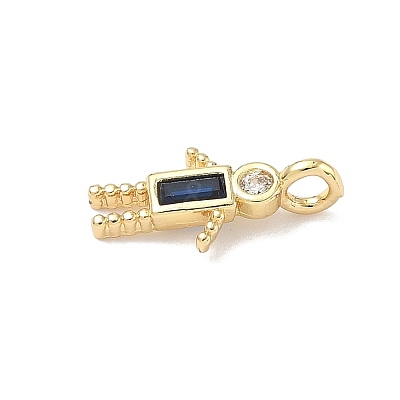 Brass Micro Pave Cubic Zirconia Pendants LS-ZIRC-I356-17G-A03-1