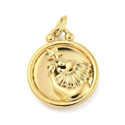 304 Stainless Steel Pendants Rhinestone Settings STAS-O009-01E-G-1
