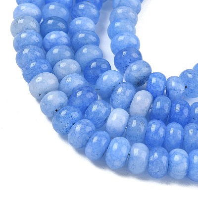 Dyed Natural White Jade Beads Strands GG-CBA9281-A10-5x8mm-1