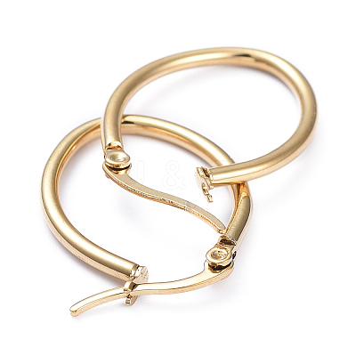 201 Stainless Steel Hoop Earrings EJEW-I245-03F-1