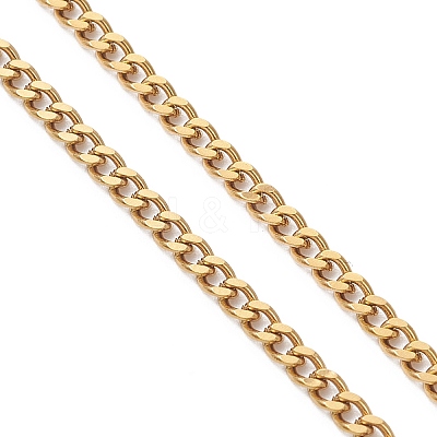2.5MM 304 Stainless Steel Curb Chain Slider Bracelet Making AJEW-JB01454-1