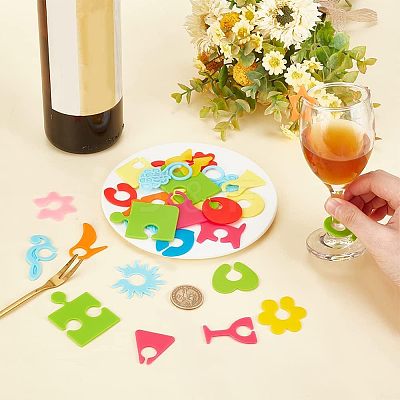 2 Sets 2 Style Silicone Goblet Charm Set DIY-OC0009-96-1