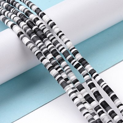 Handmade Polymer Clay Beads Strands CLAY-R089-3mm-010-1