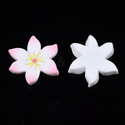 Spray Painted Opaque Resin Cabochons CRES-S302-55-1