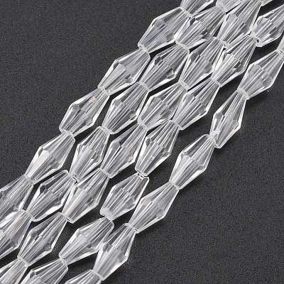 Glass Beads Strands X-GLAA-R026-8x4mm-15-1