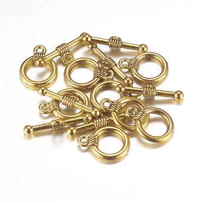 Tibetan Style Alloy Toggle Clasps LS-GLF0034Y-NF-1