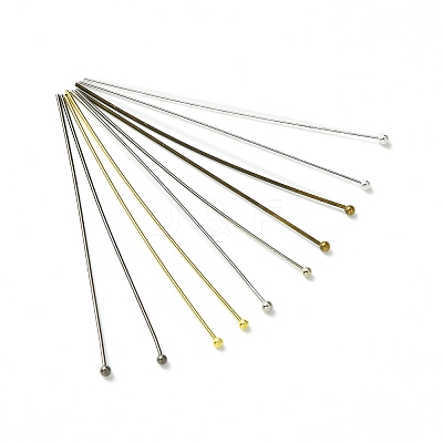 250Pcs 5 Colors Brass Ball Head Pins KK-FS0001-42-1