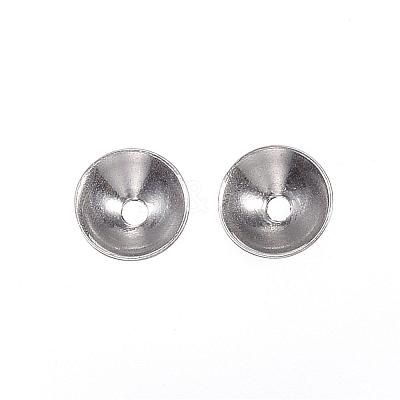 Tarnish Resistant 201 Stainless Steel Bead Caps STAS-F040-20G-P-1