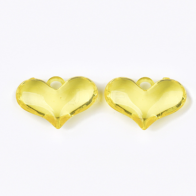 Transparent Acrylic Pendants TACR-S133-068-1