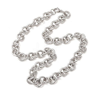 11.5MM 304 Stainless Steel Ring Link Chain Necklaces SA-CBA4160-19P-1