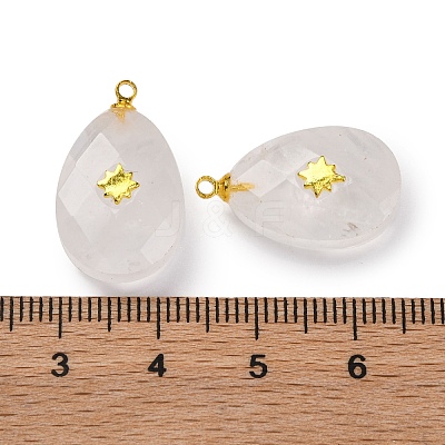 Natural Quartz Crystal Pendants G-B089-01G-02-1