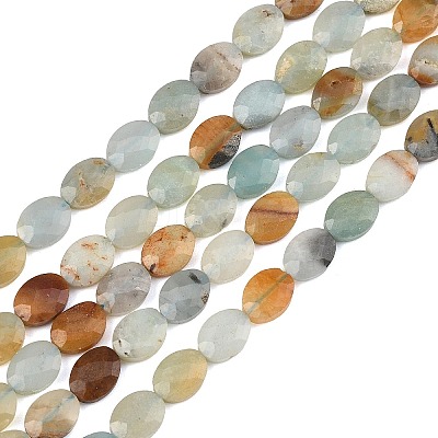 Natural Flower Amazonite Beads Strands G-H349-A01-21-1