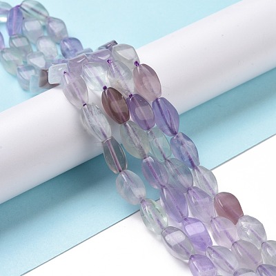 Natural Twist Fluorite Beads Strands G-L243B-10-1