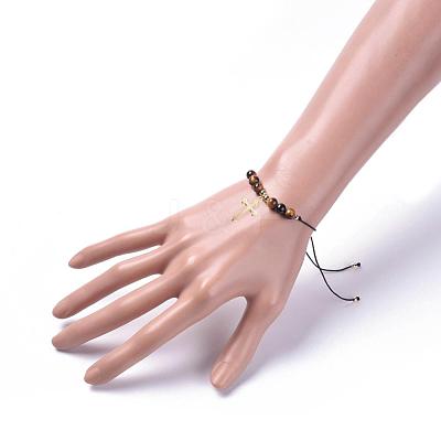 Adjustable Braided Bead Bracelets BJEW-JB04899-1